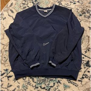 Nike Jacket Mens Extra Large pullover v neck Mid center swoosh